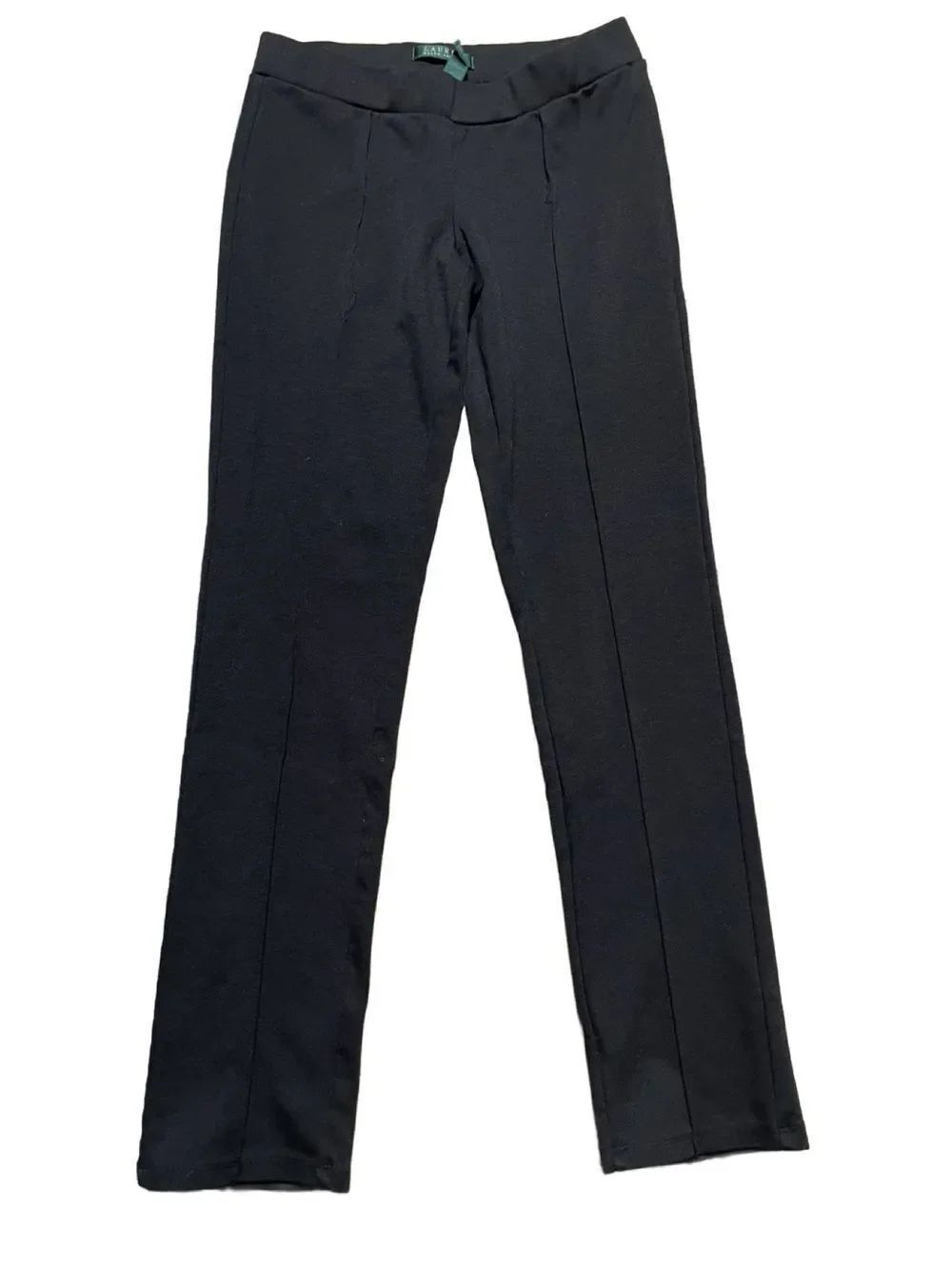 Lauren Ralph Lauren Black Leggings with Elastic Waistband (Size: XS)